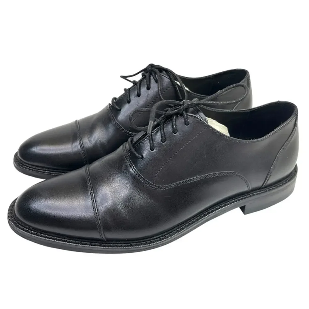 The Men's Store at Bloomingdale's Cap Toe Oxford shoes black - 8